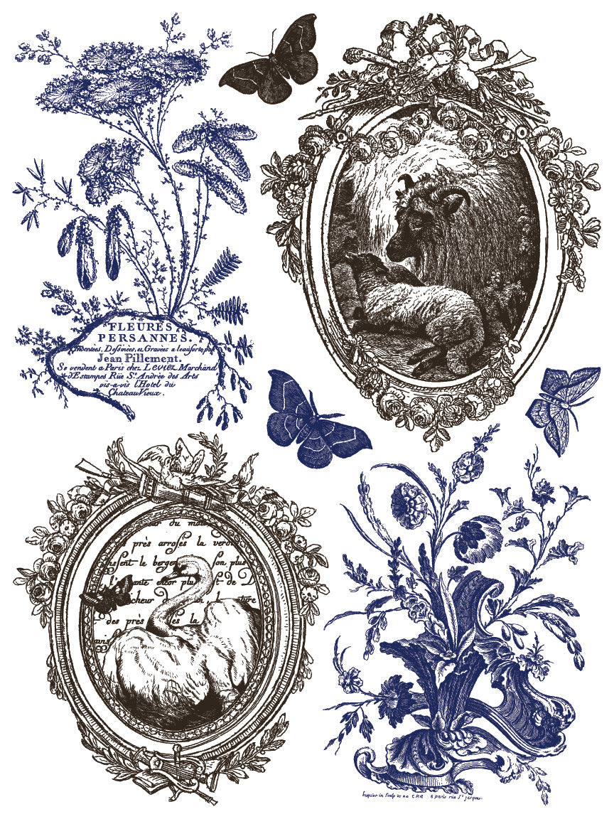 Hameau de la Reine IOD Paint Inlay 12x16 Pad