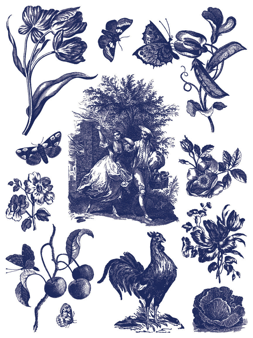 Hameau de la Reine IOD Paint Inlay 12x16 Pad