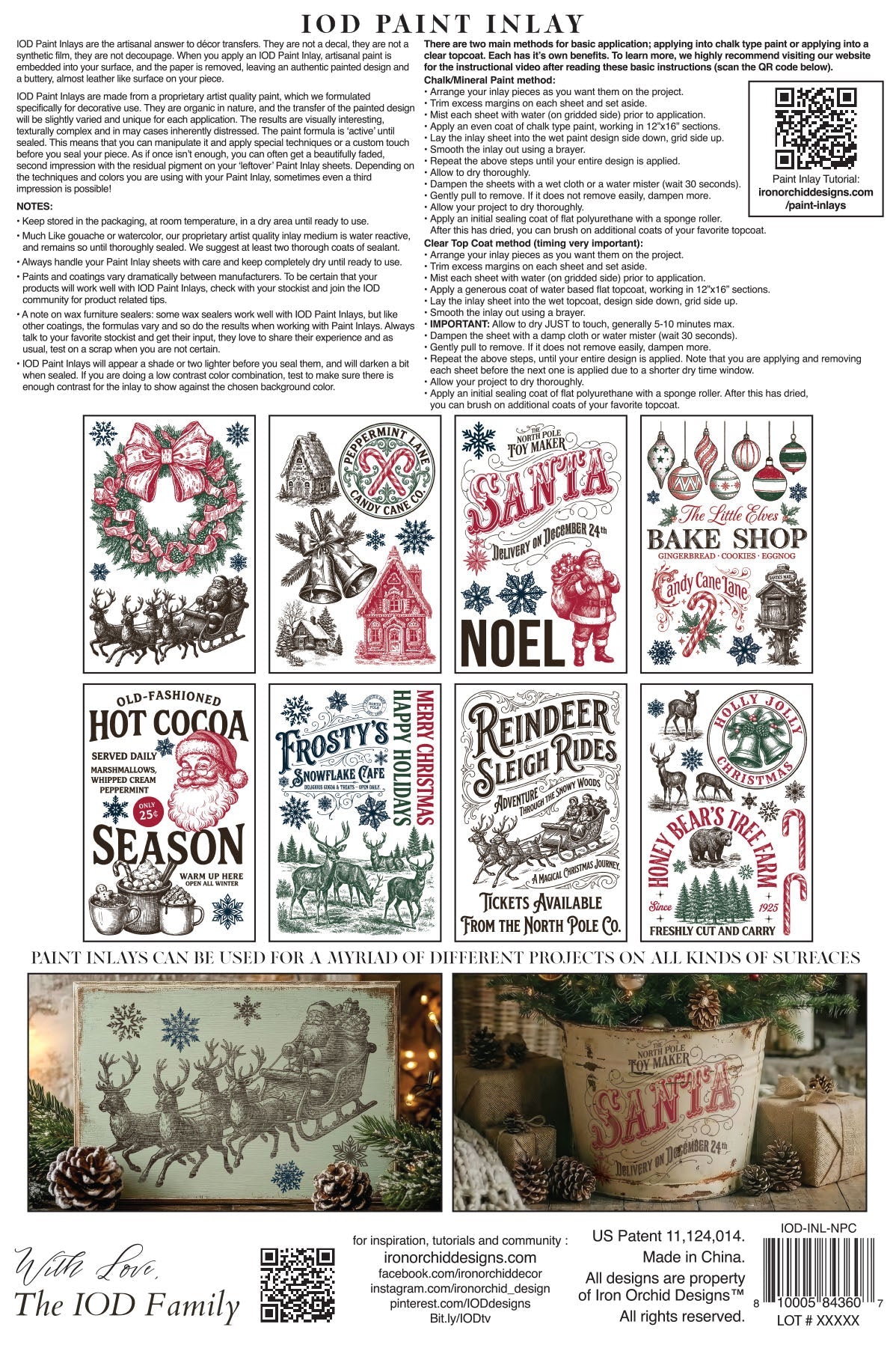 The North Pole Co. IOD Paint Inlay 8x12 Pad