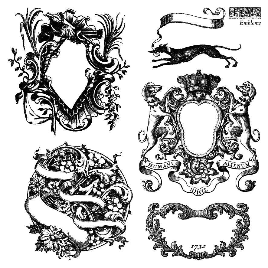 Emblems 6x6 IOD Stamp
