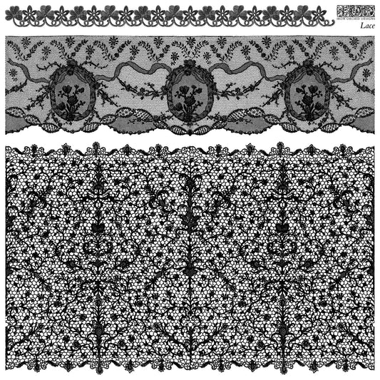Lace 12x12 IOD Stamp