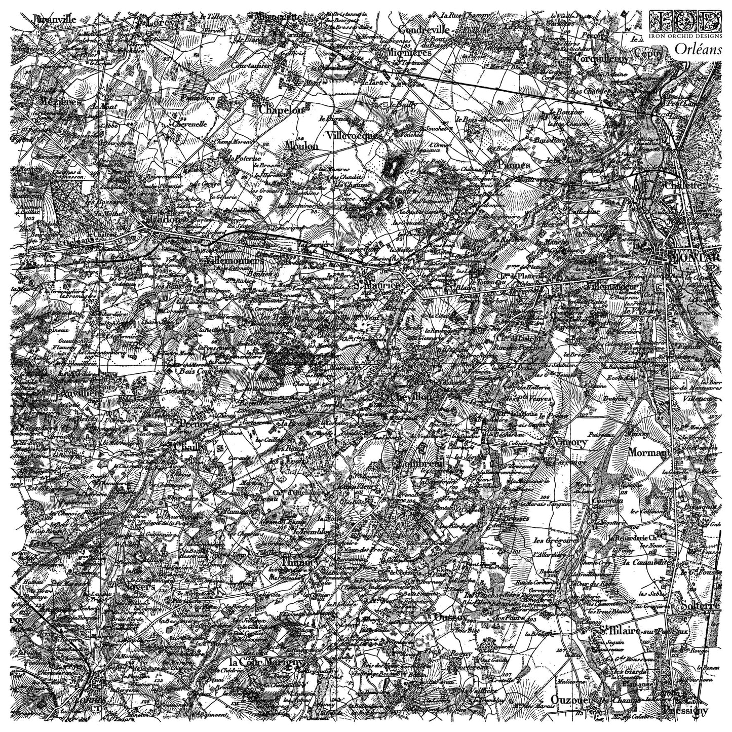 Orléans 12x12 IOD Stamp™