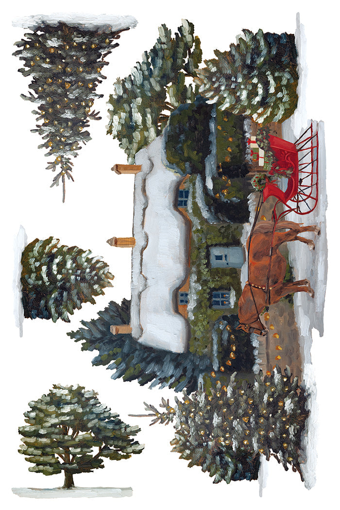 A Cotswold Christmas IOD Transfer 8x12 Pad