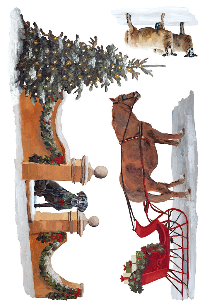 A Cotswold Christmas IOD Transfer 8x12 Pad