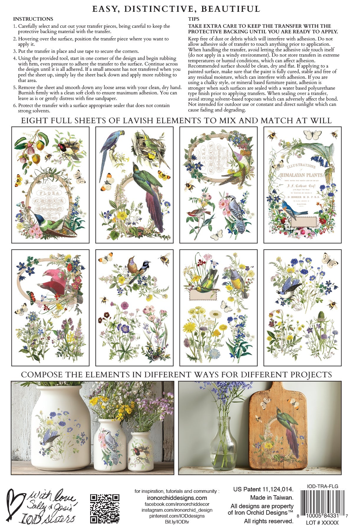 Flora Greca IOD Transfer 8x12 Pad – IOD Public