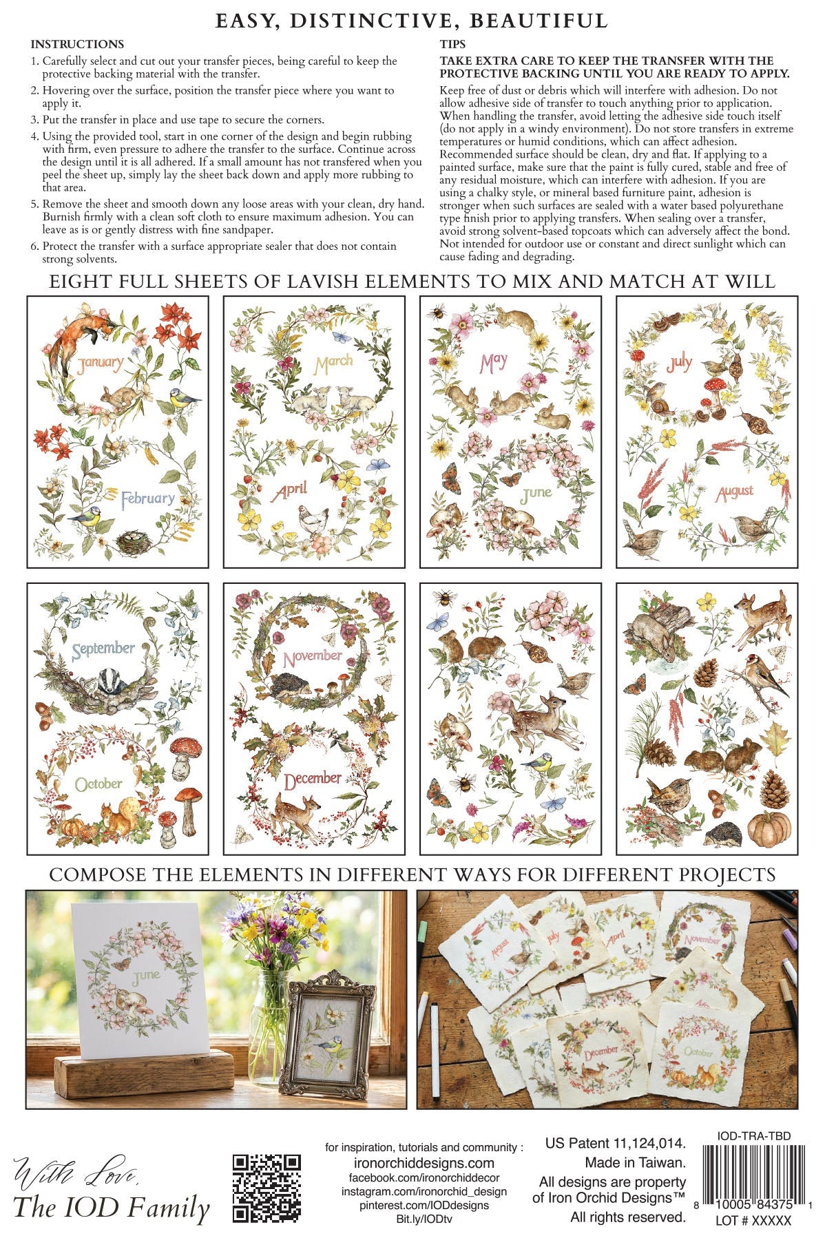 The Bramblewood Diaries IOD Transfer 8x12 Pad