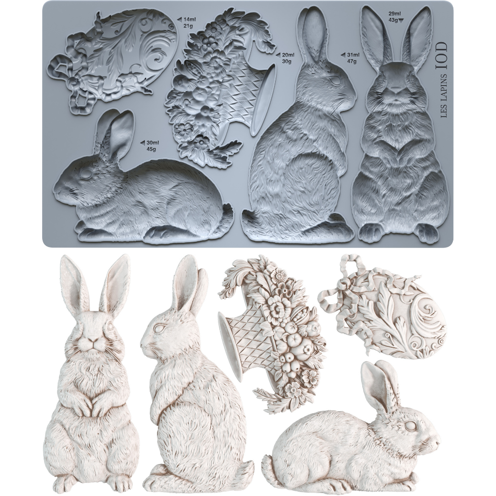 Les Lapins 6x10 IOD Mould