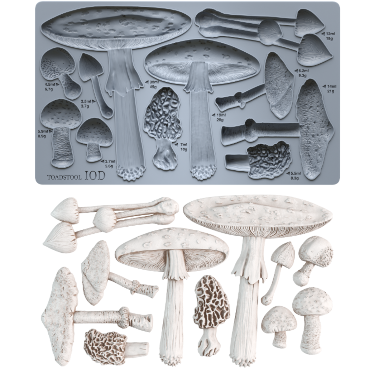 Toadstool 6X10 IOD Mould