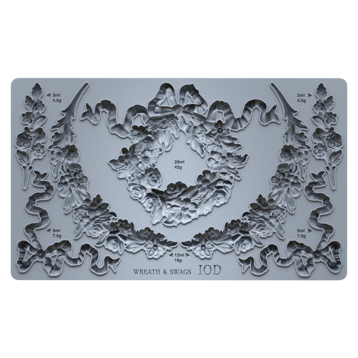 Wreath & Swags 6x10 IOD Mould