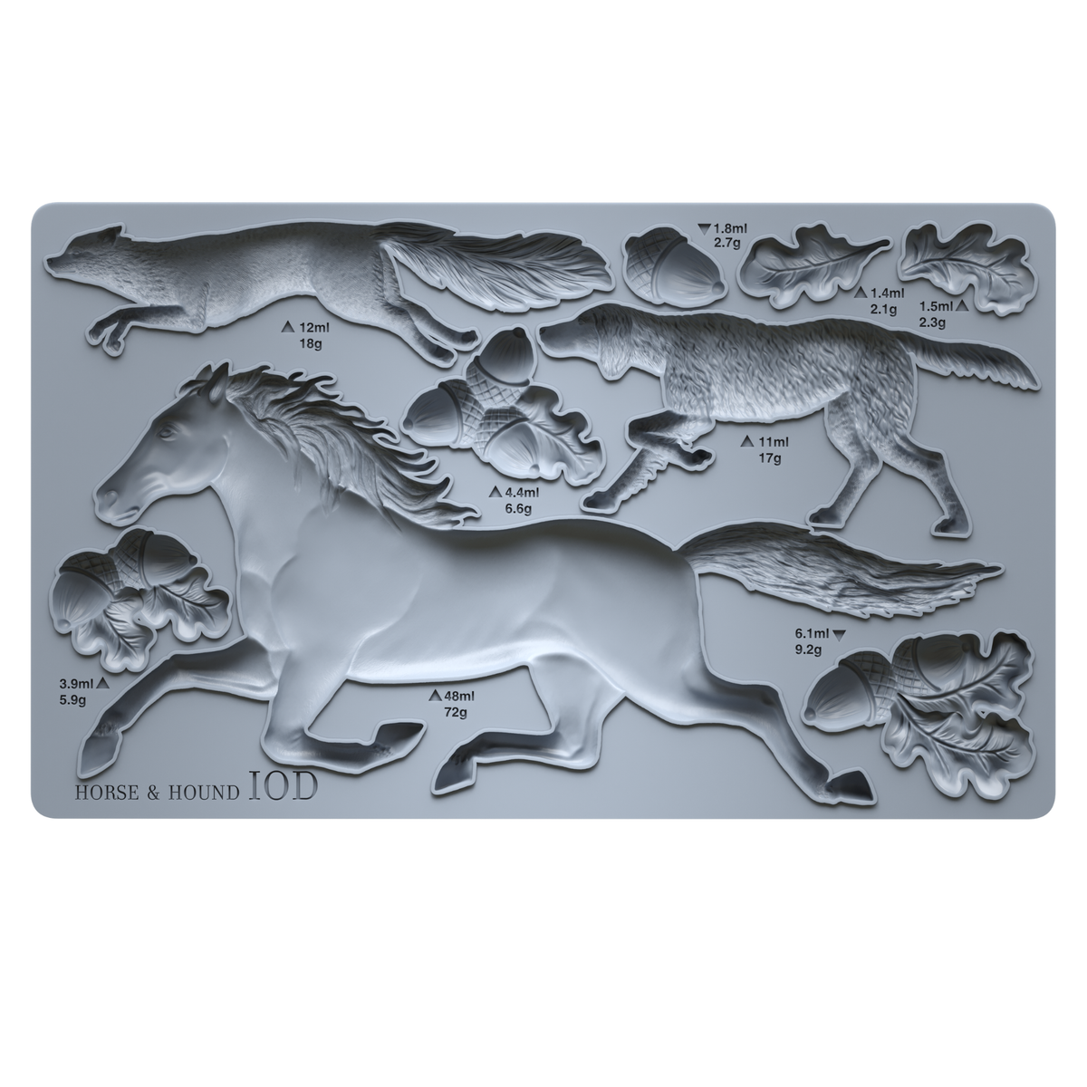 Horse & Hound 6X10 IOD Moulds