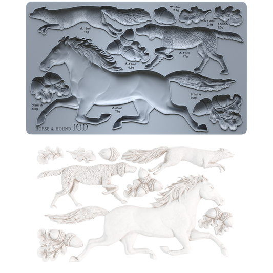 Horse & Hound 6X10 IOD Moulds