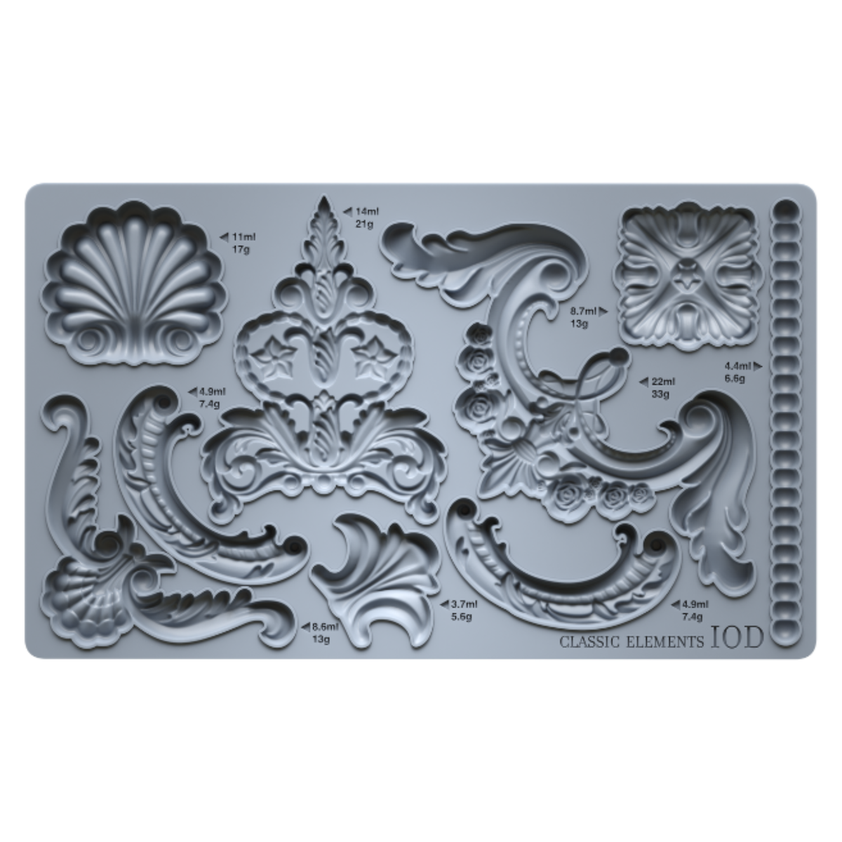 Classic Elements 6x10 IOD Mould