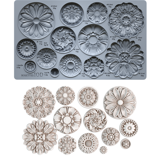 Rosettes 6X10 IOD Mould