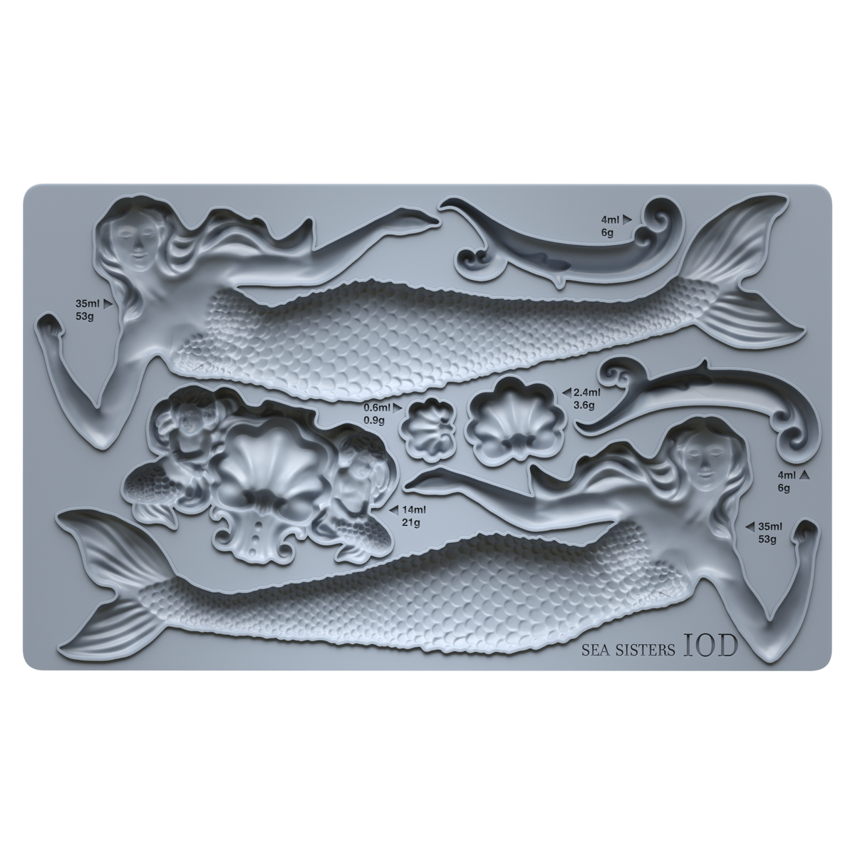 Sea Sisters 6X10 IOD Mould