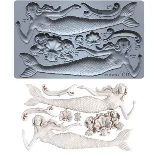 Sea Sisters 6X10 IOD Mould