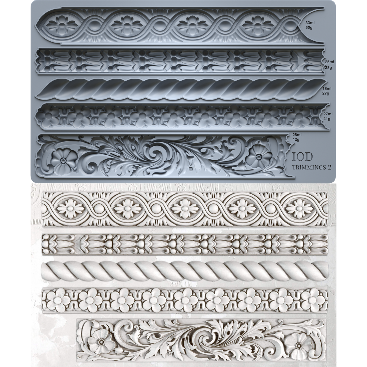 Trimmings 2 6x10 IOD Mould
