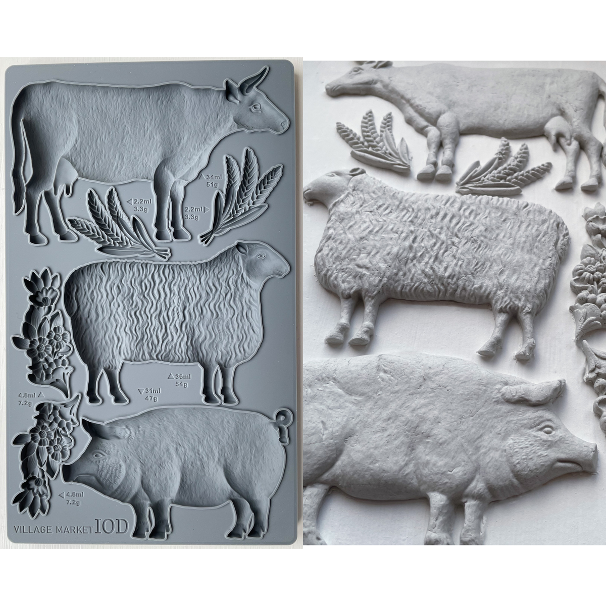 Village Market 6X10 IOD Mould