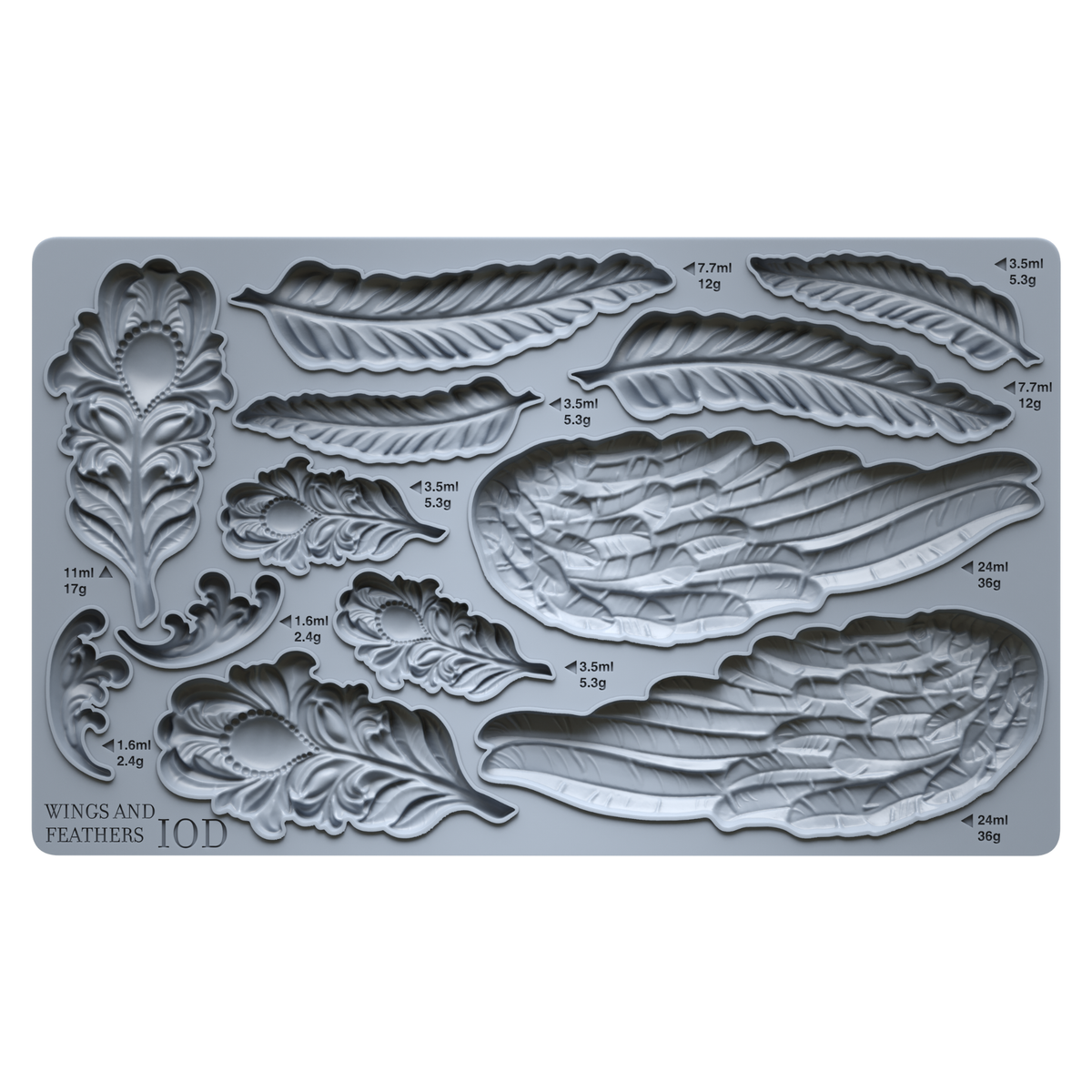 Wings & Feathers 6X10 IOD Mould