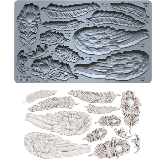 Wings & Feathers 6X10 IOD Mould