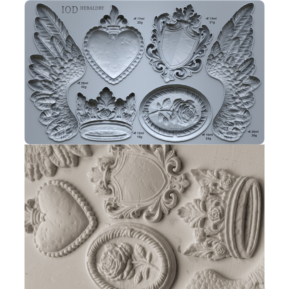 Heraldry 6x10 IOD Mould™