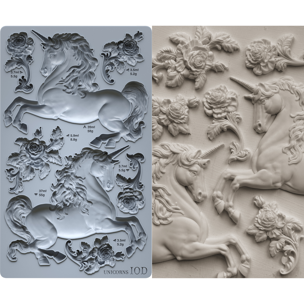 Unicorns 6x10 IOD Mould™