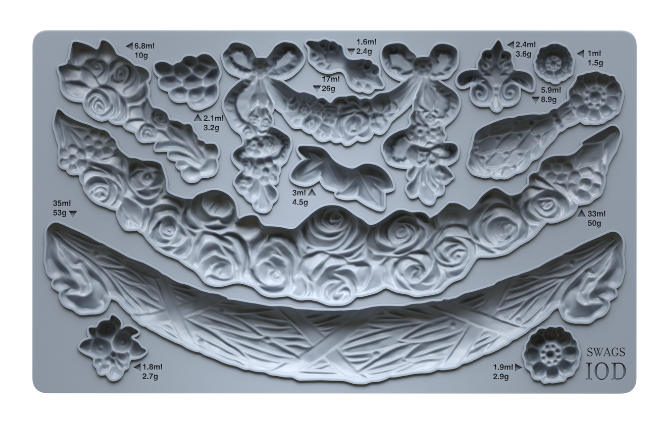 Swags 6X10 IOD Mould