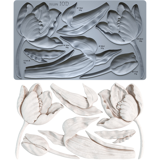 Tulips 6x10 IOD Mould