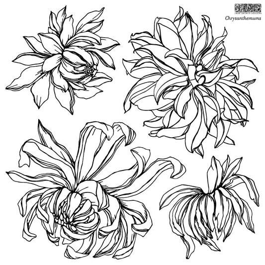 Chrysanthemum 12x12 IOD Stamp